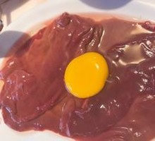 Sliced Pork Kidney with Big Knife
