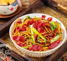 Cantonese Sausage Fried Noodles