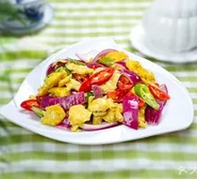 Onion and Egg Rice Bowl