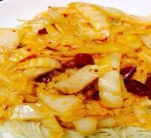 Spicy and Sour Napa Cabbage Noodles