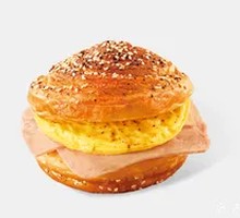 Ham and Egg Croissant Burger