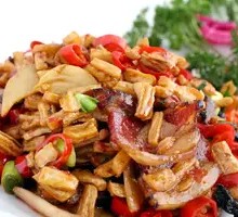 Preserved Radish and Bacon Rice Bowl