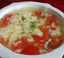 Tomato Egg Drop Soup