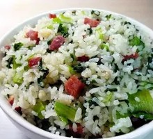 Vegetable and Salted Pork Rice
