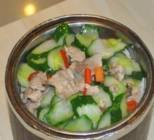 Cucumber and Pork Rice