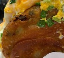 Leek and Egg Pancake