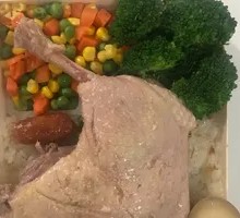 Salted Duck Leg Rice