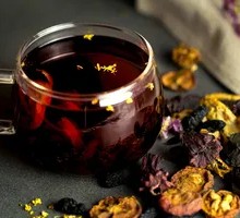 Homemade Plum Syrup Drink