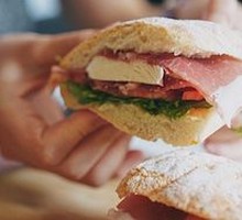 Ham and Artichoke Panini
