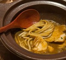 Fugu Roe with Abalone Liver Sauce Pasta