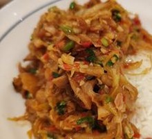 Sour Radish Stir-fried Intestines with Rice