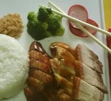 Double Delight: Fried Chicken and Braised Pork