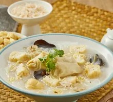 Fried Tofu Wrapped in Bean Curd Sheets with Vermicelli Soup