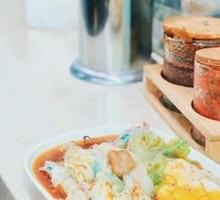 Egg and BBQ Pork Rice Noodle Roll