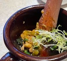 Mashed Eggplant with Century Egg