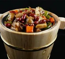 Fatty Intestine Wooden Bucket Rice