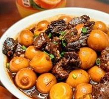 Braised Beef with Quail Eggs