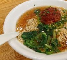 Salted Egg Yolk Meatball Noodles