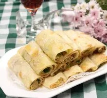 Leek and Vermicelli Wraps
