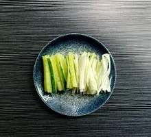 Cucumber and Green Onion Strips
