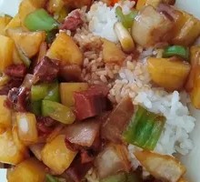 Beef and Potato Rice Bowl