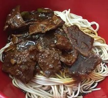 Stir-Fried Pork Liver Noodles with Sauce