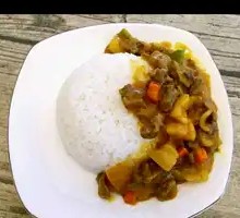Beef and Potato Rice Bowl