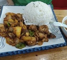 Large Plate Chicken Rice