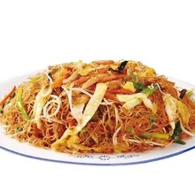Egg and Sausage Fried Rice Noodles
