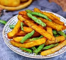 String Bean and Potato Strips
