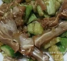 Pork Ear with Cucumber Salad