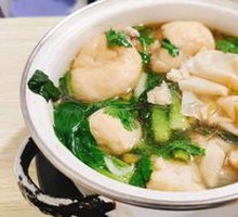 Fried Tofu with Vermicelli Soup