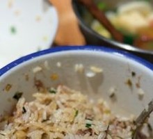 Pork lard rice拌