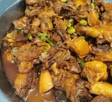 Braised Chicken with Edamame