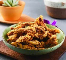 Crispy Pork with Brown Sugar Glutinous Rice Cake