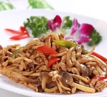 Shiitake Mushroom and Pork Strips