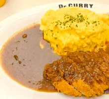 Fried Pork Cutlet Curry Omelette Rice
