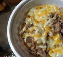 Cheese Beef Donburi