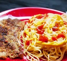Original Cut Angus Sirloin Steak Pasta