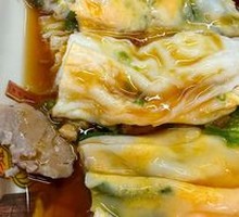 Egg and Beef Rice Noodle Roll