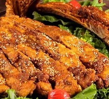 Charcoal-Grilled Lamb Ribs