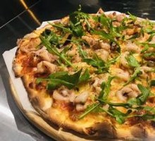 Thin-Crust Seafood Pizza