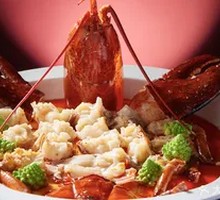 Steamed Lobster with Egg White Soup