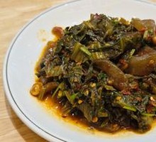 Sour Cabbage with Tofu Jelly Salad
