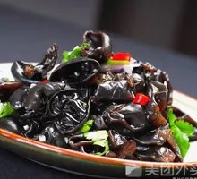 Cold-mixed black fungus