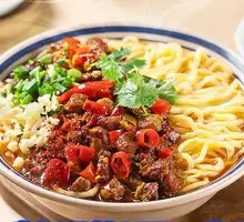 Double Pepper Pork Noodles
