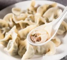 Chinese cabbage and pork dumplings