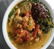 Tomato and Egg Meat Sauce Noodles