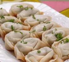 Stir-Fried Pork and Mushroom Dumplings