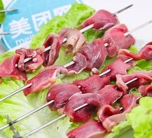 Spicy Chicken Gizzard Skewers